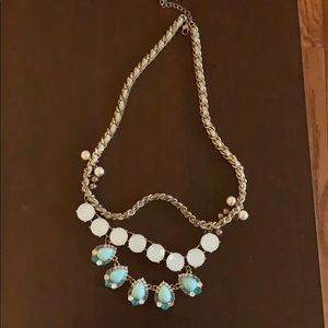 Blue jewel necklace